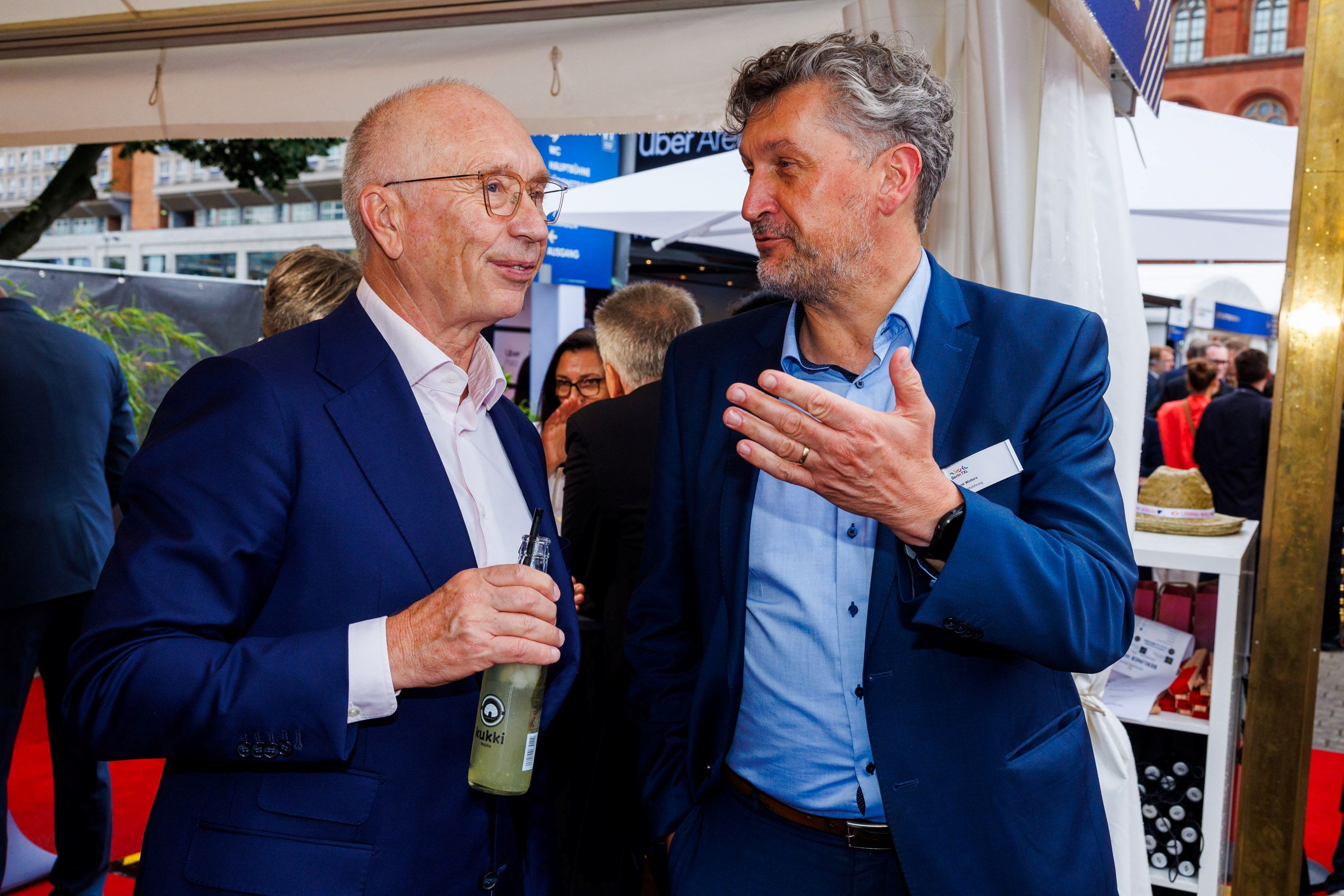 Frank Schmeichel, Gründer von Business Network Berlin mit Frank Wolters, Geschäftsführer der Urban Tech Republic | Dirk Lässig